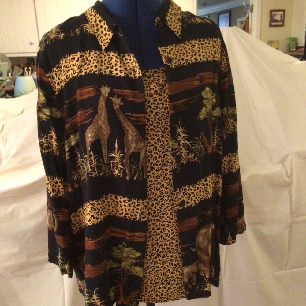 Safari Tank and Shirt Set, XL